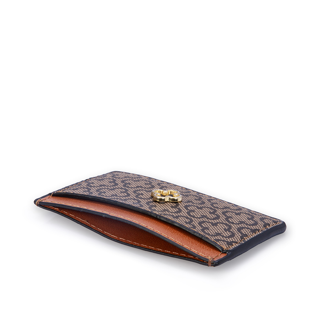 PORTA CART&Atilde;O BEGE MONOGRAMA image number 3