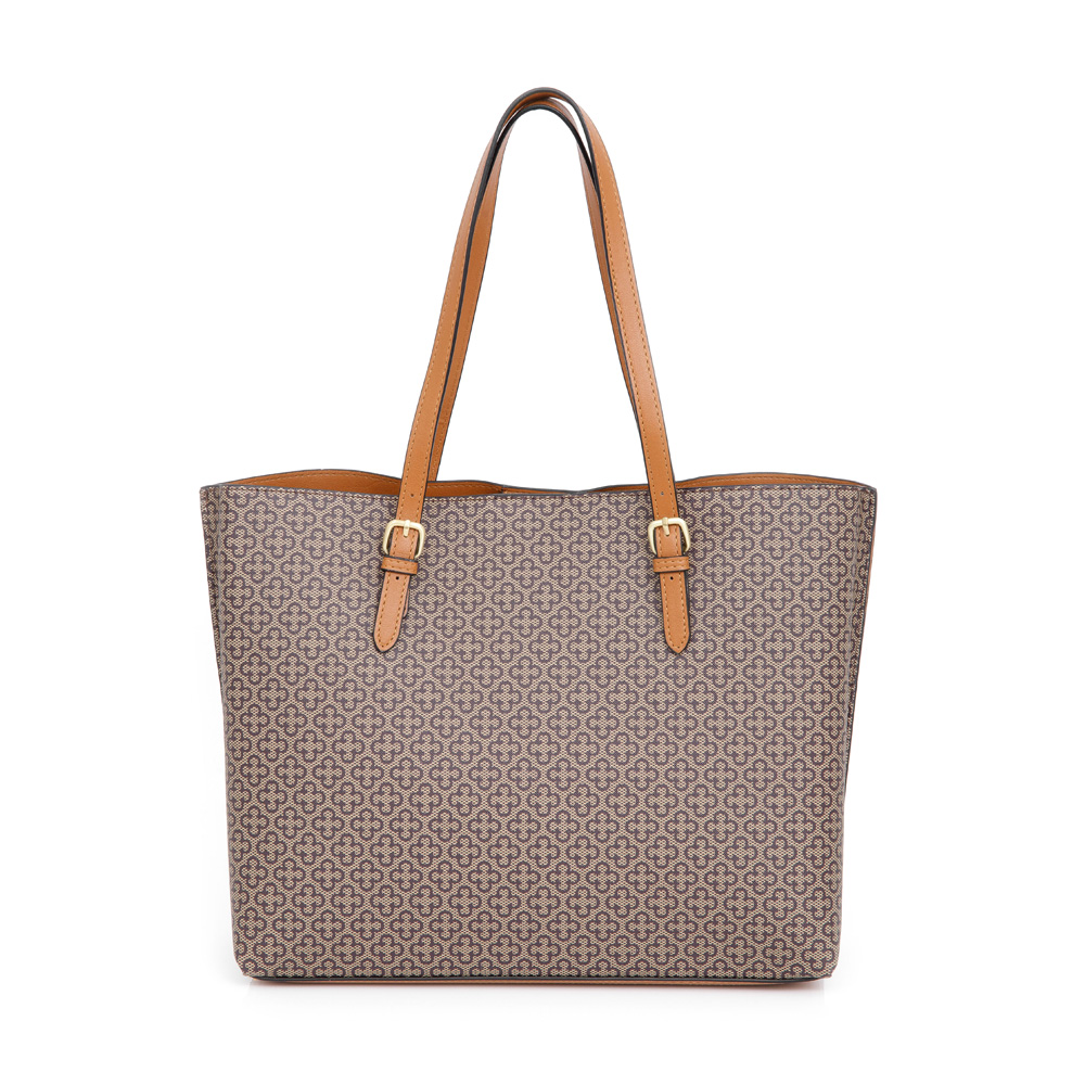 BOLSA GRANDE SHOPPER CARAMELO MONOGRAMA image number 2