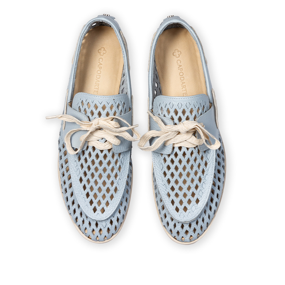 LOAFER MOCASSIM AZUL COURO VAZADO image number 4