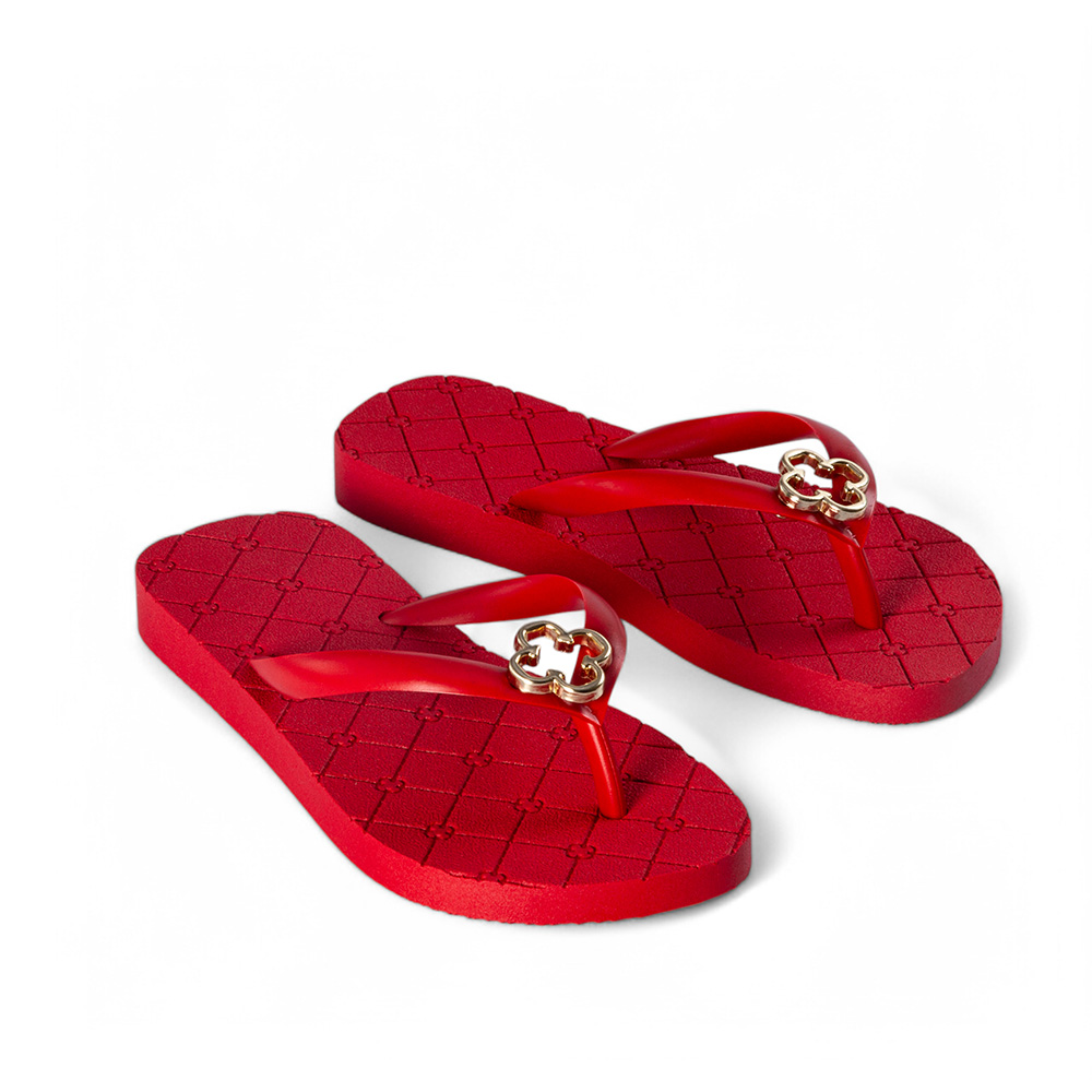 CHINELO INFANTIL VERMELHO RUBI MONOGRAMA image number 1