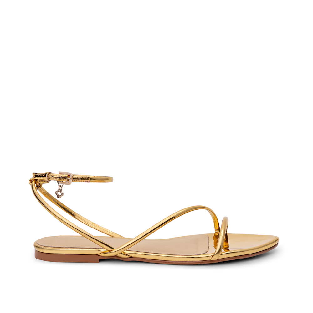 SAND&Aacute;LIA RASTEIRA DOURADA METALIZADA image number 0