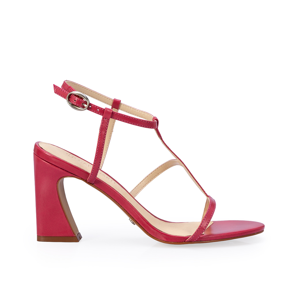 SAND&Aacute;LIA SALTO ALTO ROSA MAGN&Oacute;LIA DE COURO image number 0