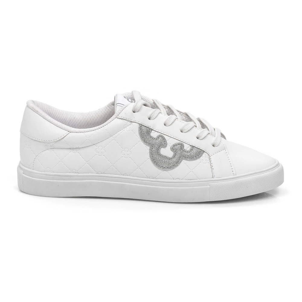 TÊNIS FEMININO BRANCO AMARRAÇÃO GLITTER image number 0
