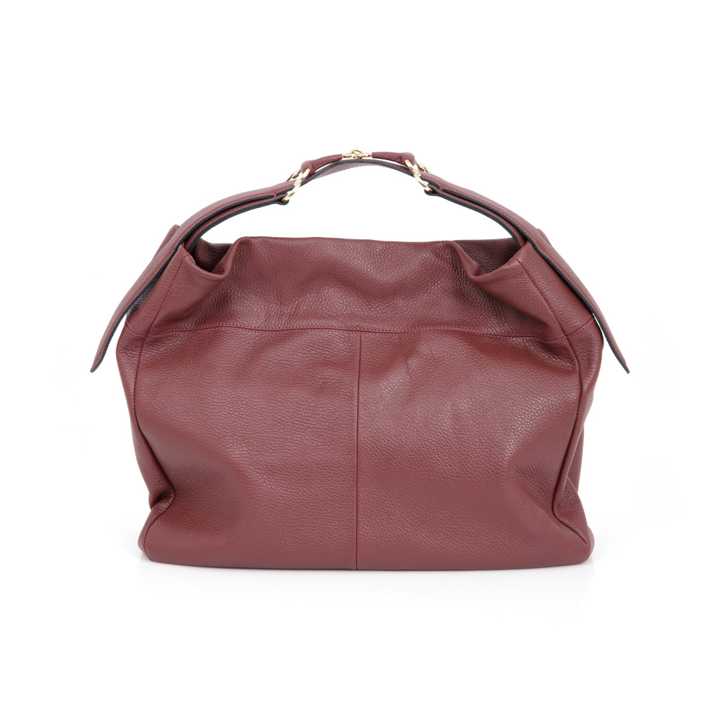 BOLSA CAPODARTE COURO BORGONHA HOBO image number 2