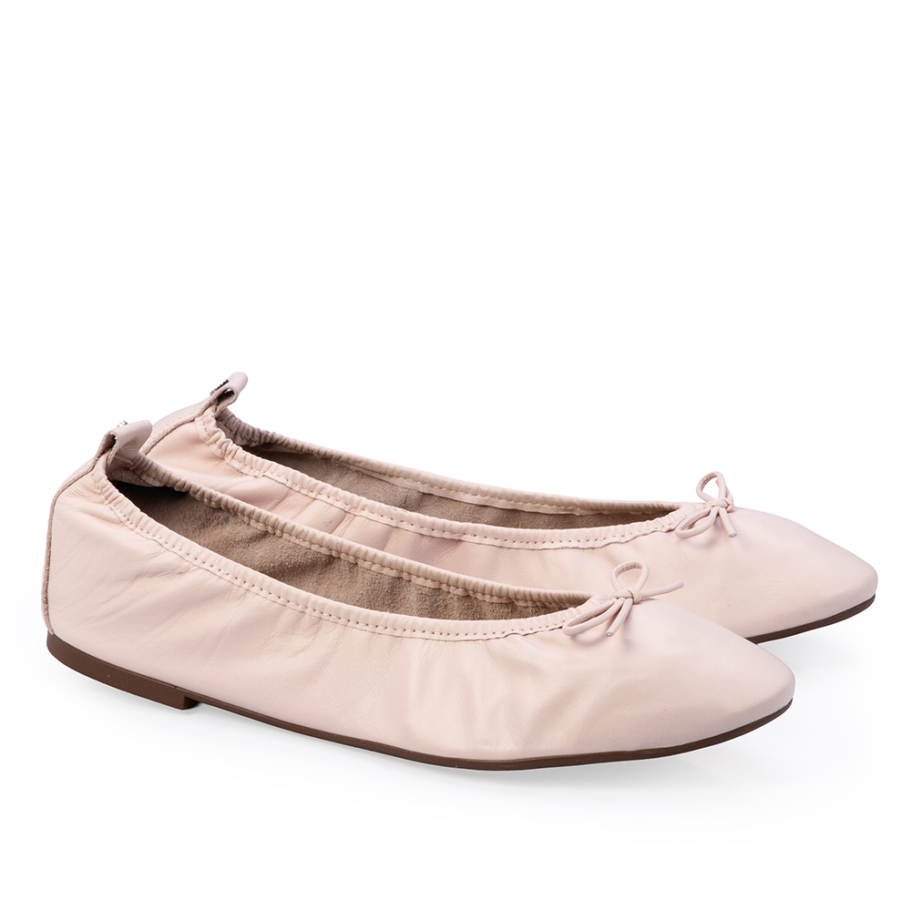 SAPATILHA ROSA PE&Ocirc;NIA COURO LA&Ccedil;O image number 2