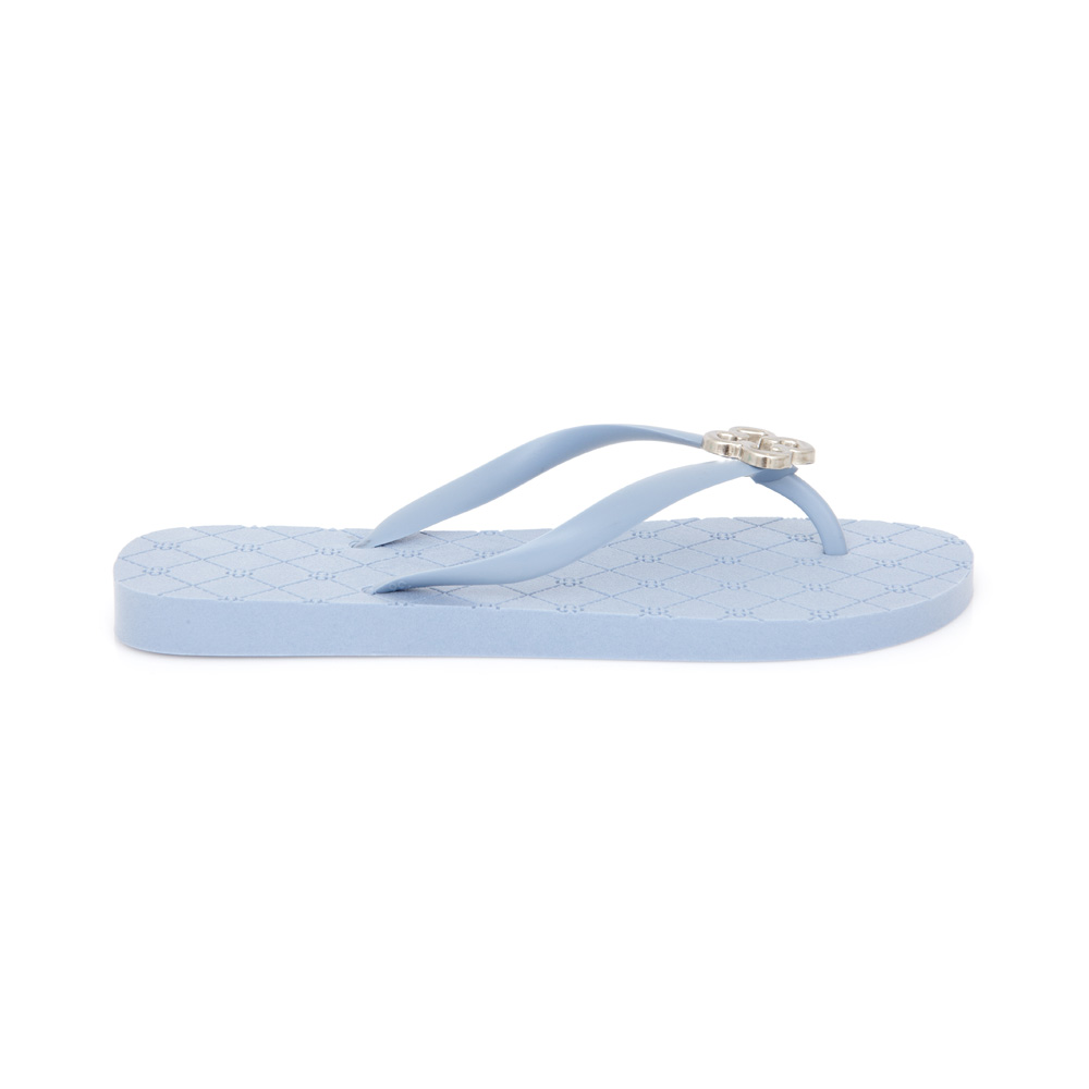 CHINELO DE DEDO AZUL CHIARO MONOGRAMA image number 0