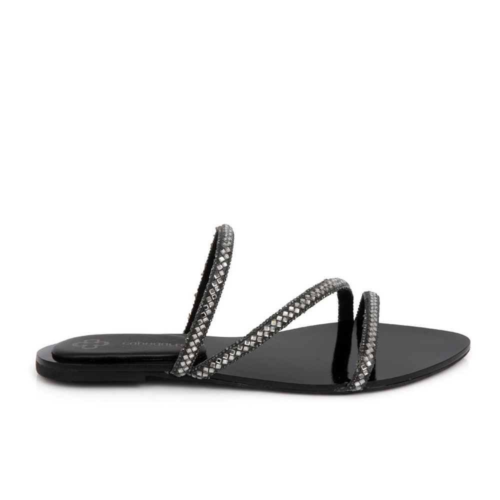 CHINELO RASTEIRA PRETO PEDRARIAS image number 0