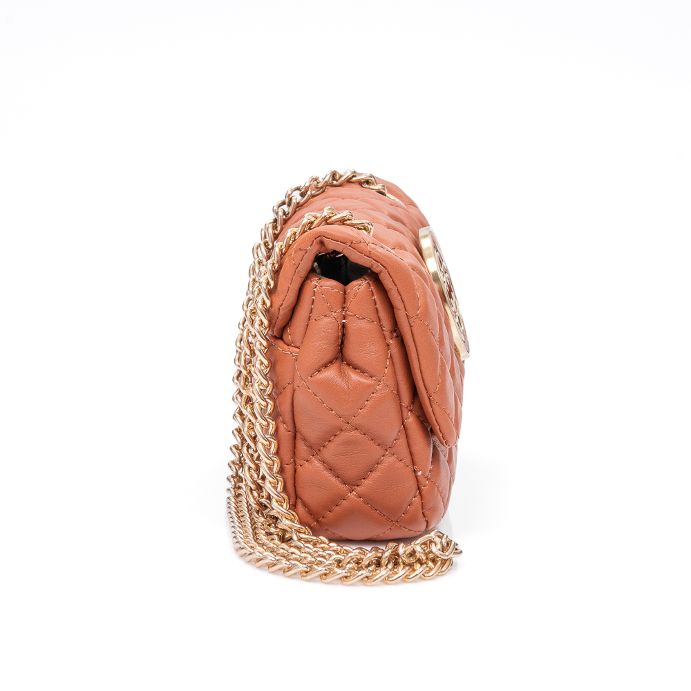 BOLSA PEQUENA COURO CARAMELO OLIVIA image number 3