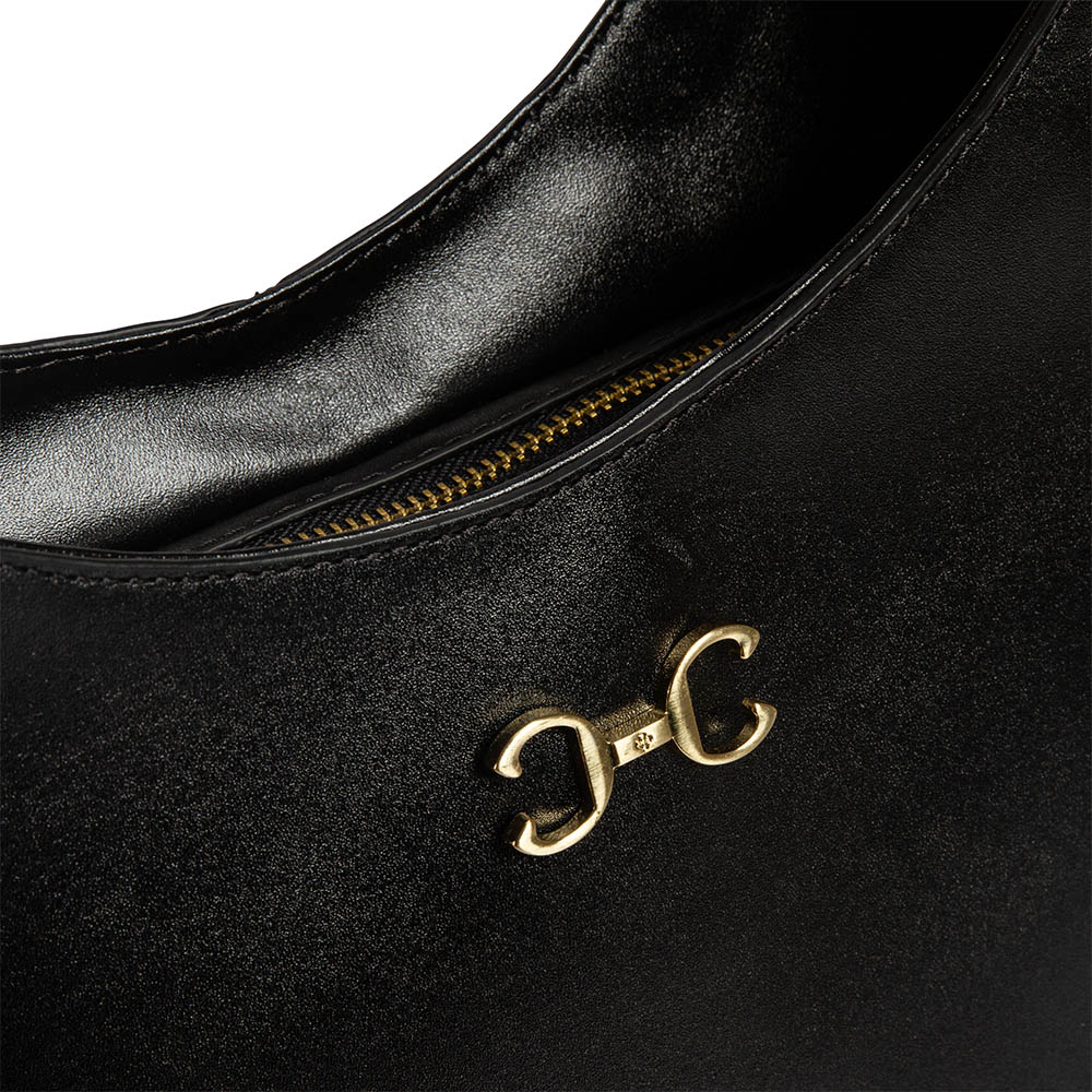 BOLSA HOBO PRETA DE COURO image number 3