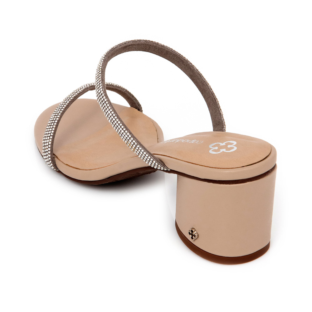 MULE SALTO BLOCO PRATA STRASS image number 2