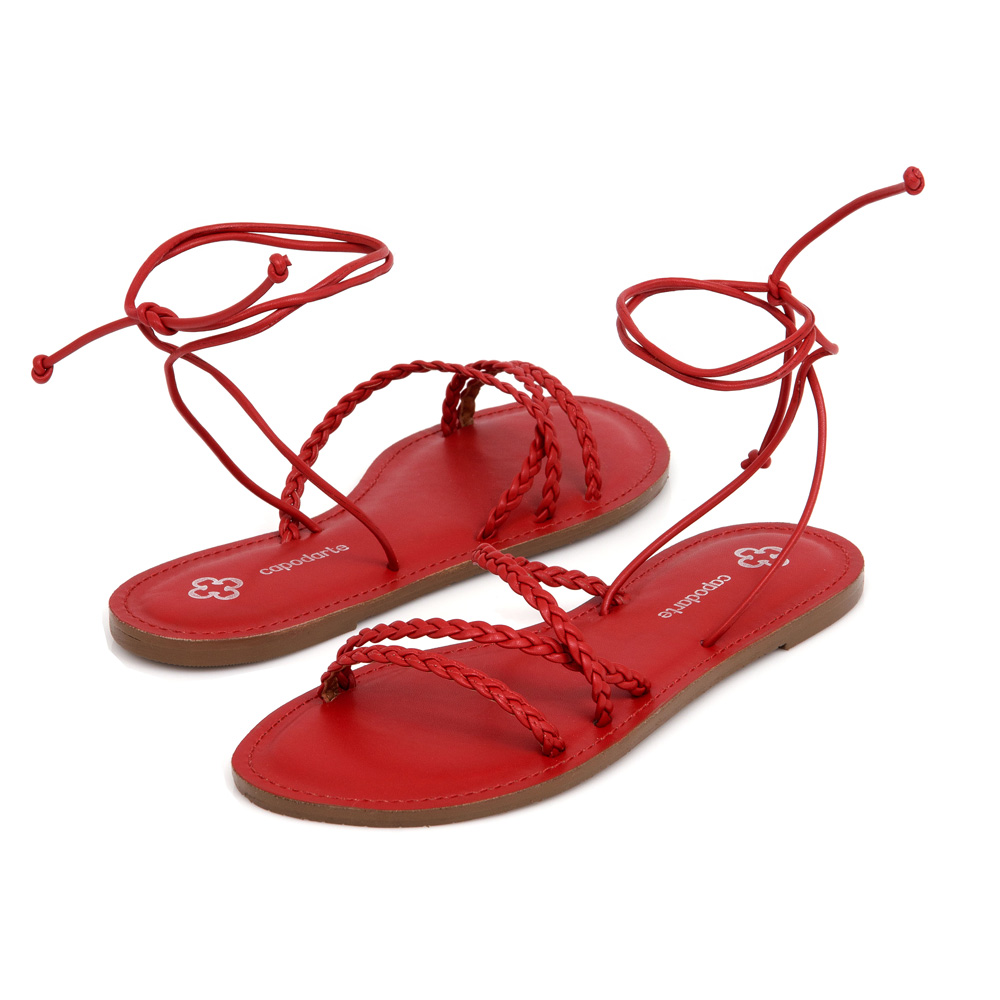 SAND&Aacute;LIA RASTEIRA VERMELHA MERLOT AMARRA&Ccedil;&Atilde;O TRAN&Ccedil;ADA image number 4