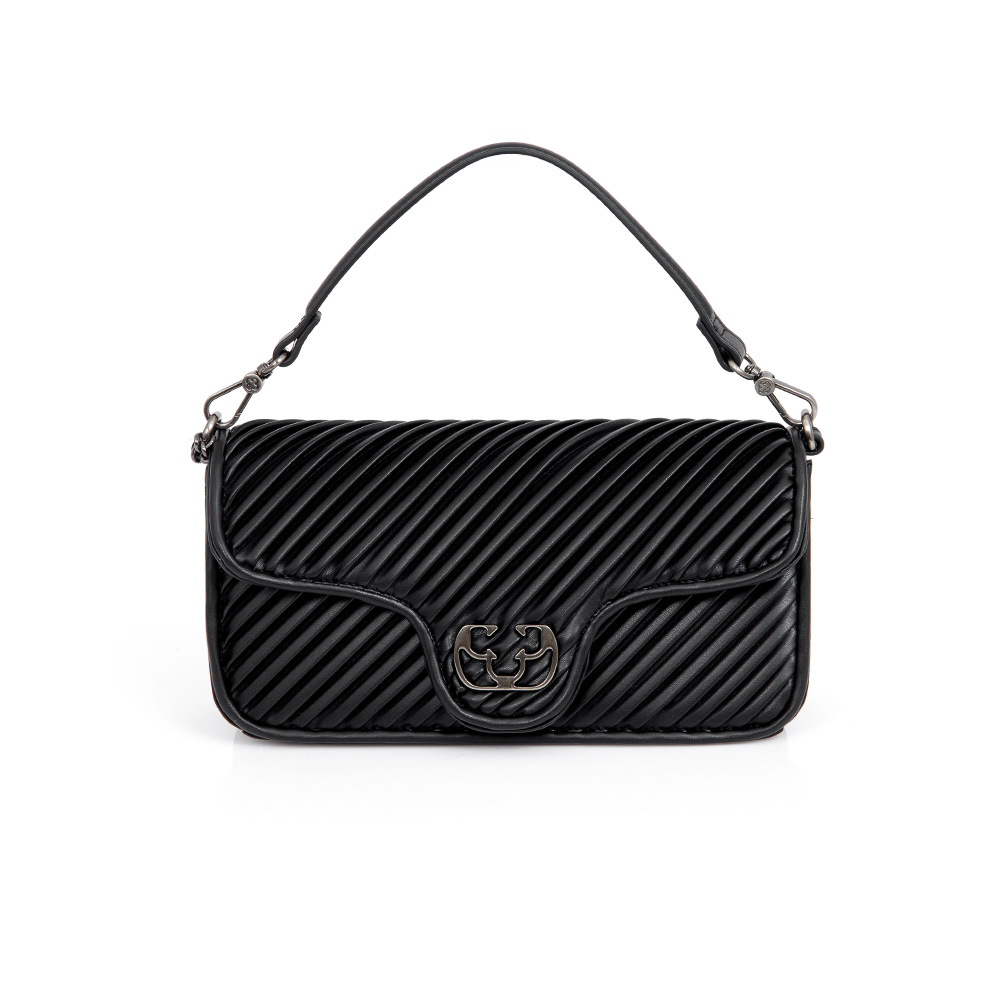 BOLSA PEQUENA PRETA COM ALÇA CORRENTE SHOULDER BAG image number 0