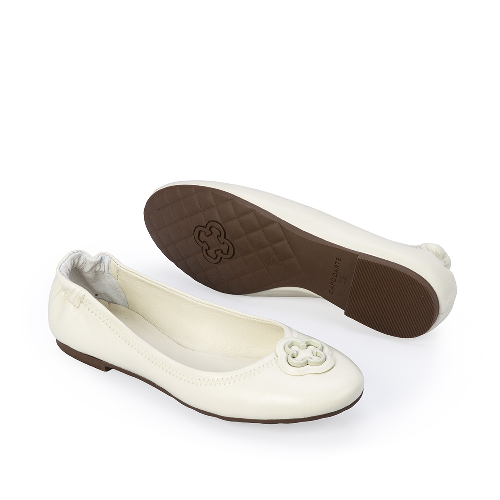 SAPATILHA INFANTIL DE COURO BRANCO DUNA CATHERINE image number 3