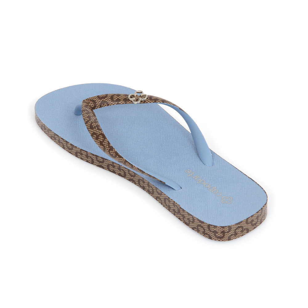 CHINELO DE DEDO AZUL CHIARO MONOGRAMA image number 2