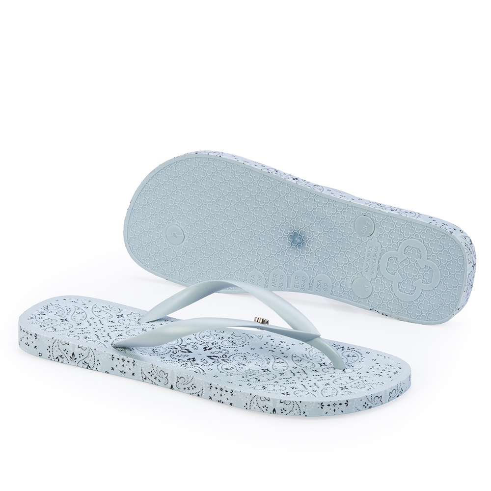 CHINELO DE DEDO ESTAMPA PAISLEY AZUL TURMALINA image number 3