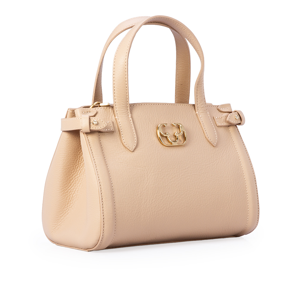 BOLSA TOTE DE COURO ROSA image number 3