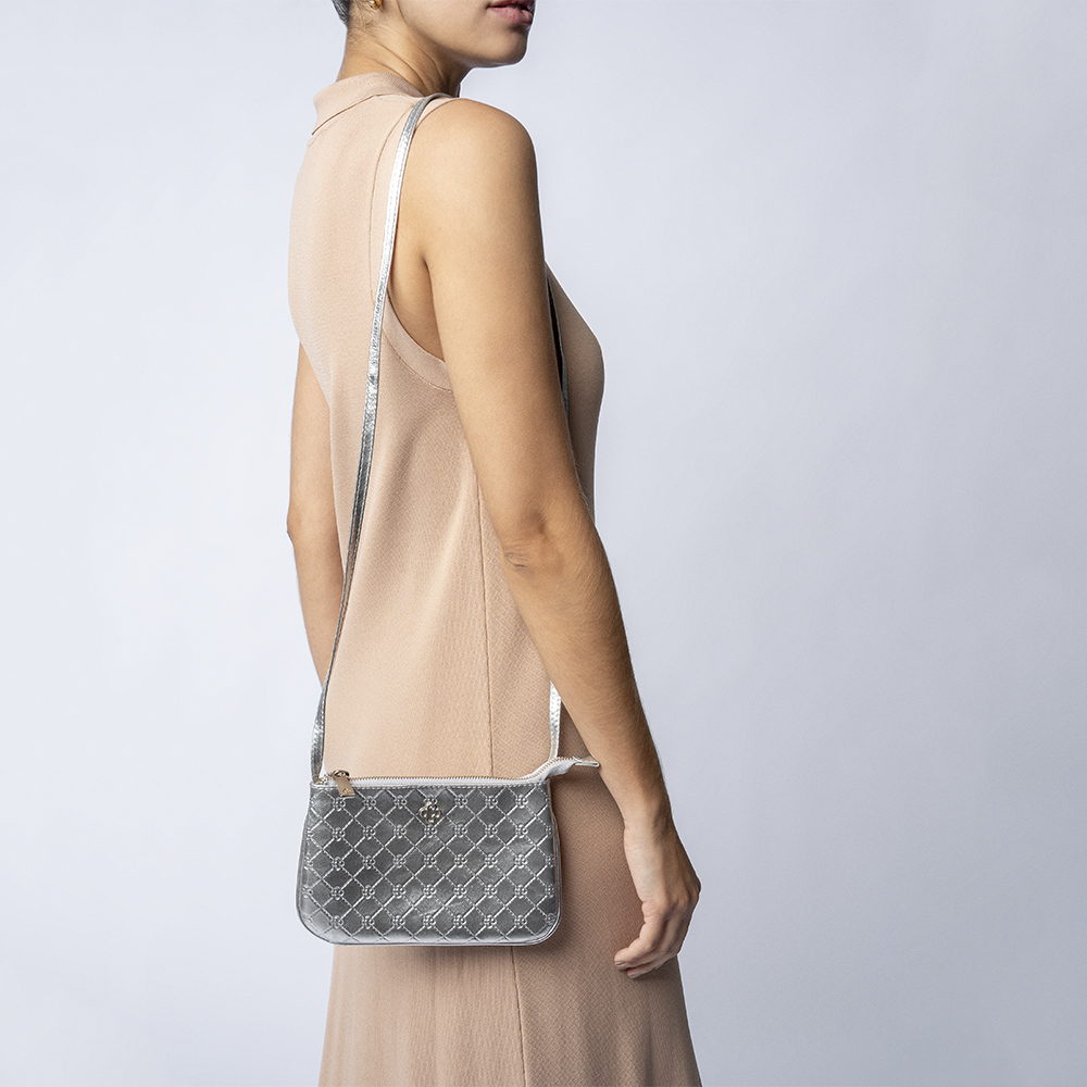 BOLSA TRANSVERSAL PRATA MONOGRAMA PIETRA image number 1