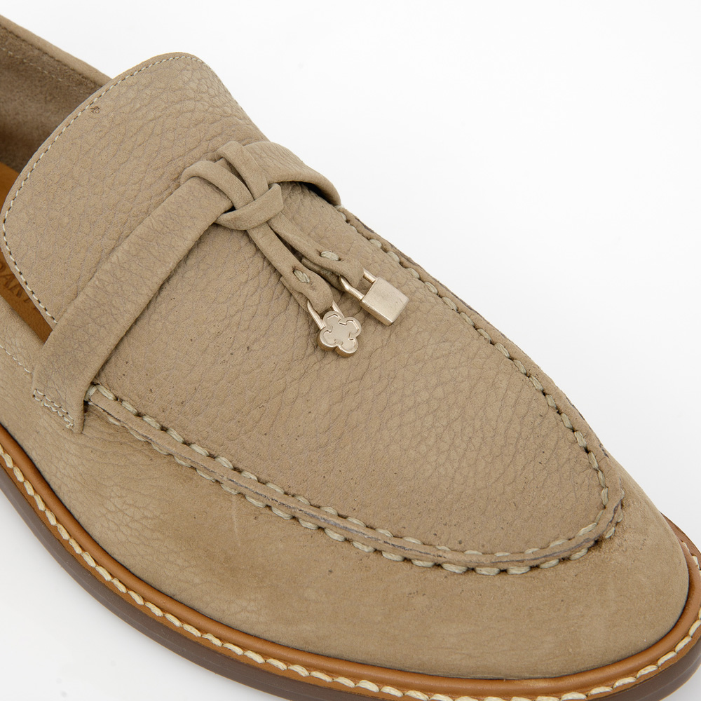 LOAFER MOCASSIM VERDE ALBERO COURO NOBUCK image number 3