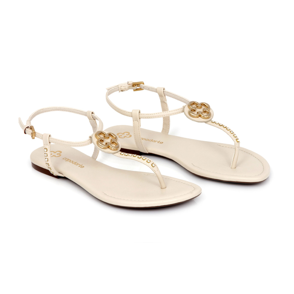 SAND&Aacute;LIA RASTEIRA BEGE R&Aacute;FIA image number 1