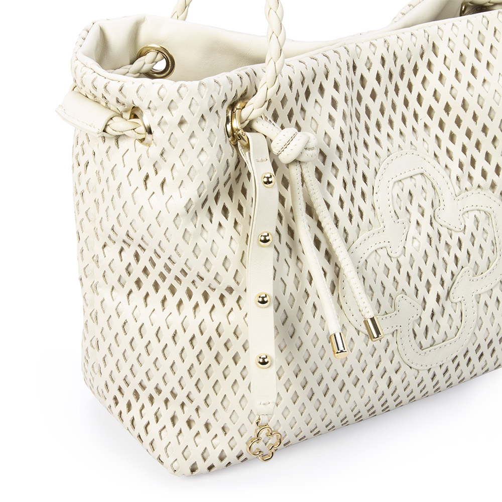 BOLSA BRANCA DUNA DE COURO SHOPPER image number 3