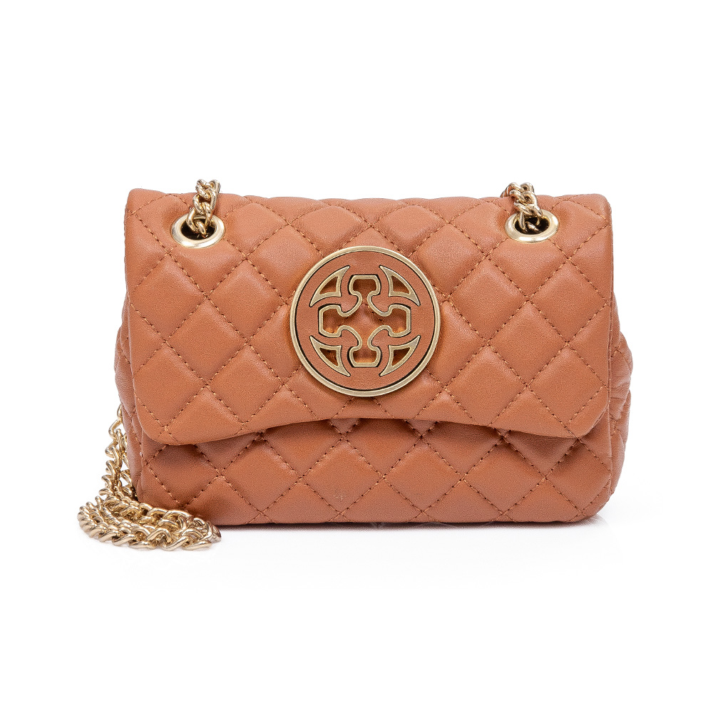 BOLSA PEQUENA COURO CARAMELO OLIVIA image number 0