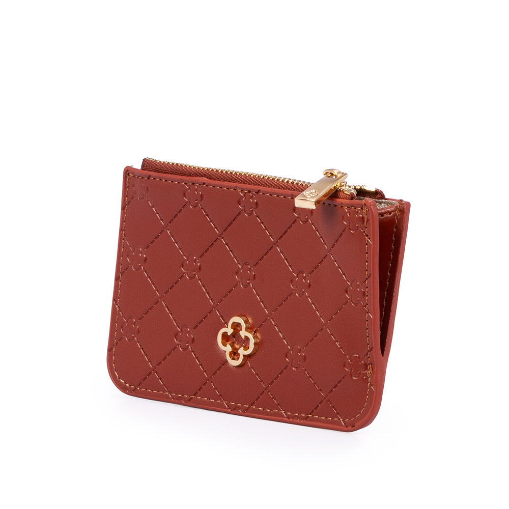 CARTEIRA PEQUENA CARAMELO MONOGRAMA image number 1