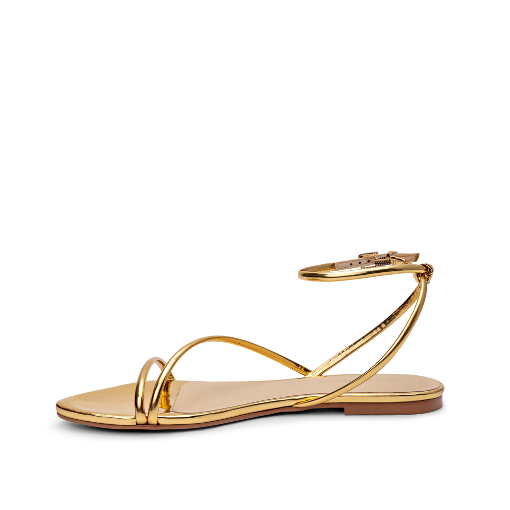 SAND&Aacute;LIA RASTEIRA DOURADA METALIZADA image number 2