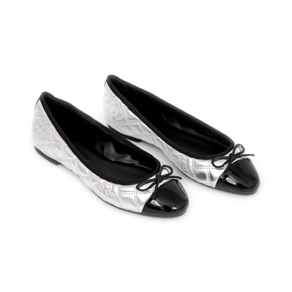 SAPATILHA METALIZADA PRATA E PRETA MATELASS&Ecirc; image number 1