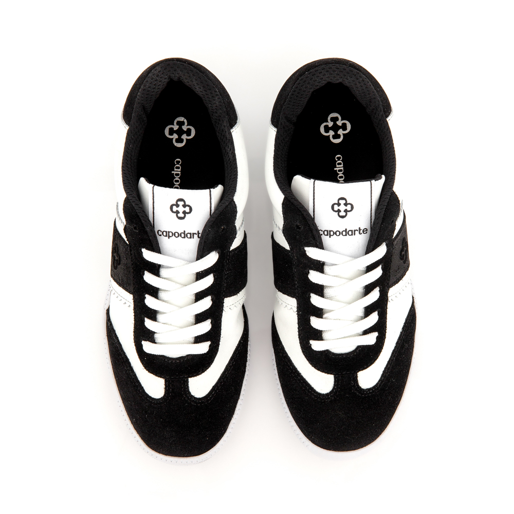 TÊNIS FEMININO PRETO E BRANCO SOLA BRANCA image number 4