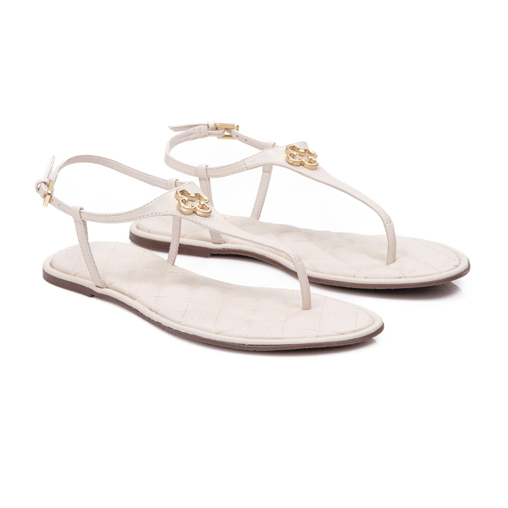 SAND&Aacute;LIA RASTEIRA BEGE R&Aacute;FIA MATELASS&Ecirc; image number 1