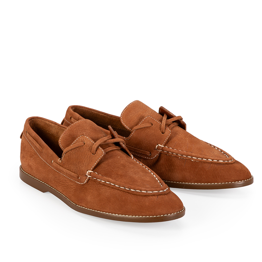 LOAFER MOCASSIM MARROM COURO NOBUCK image number 1