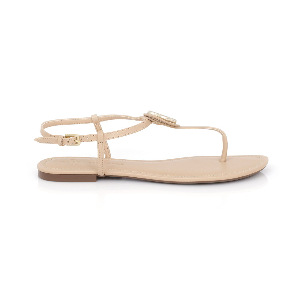 SAND&Aacute;LIA RASTEIRA NUDE SEDA LOGO DOURADO image number 0