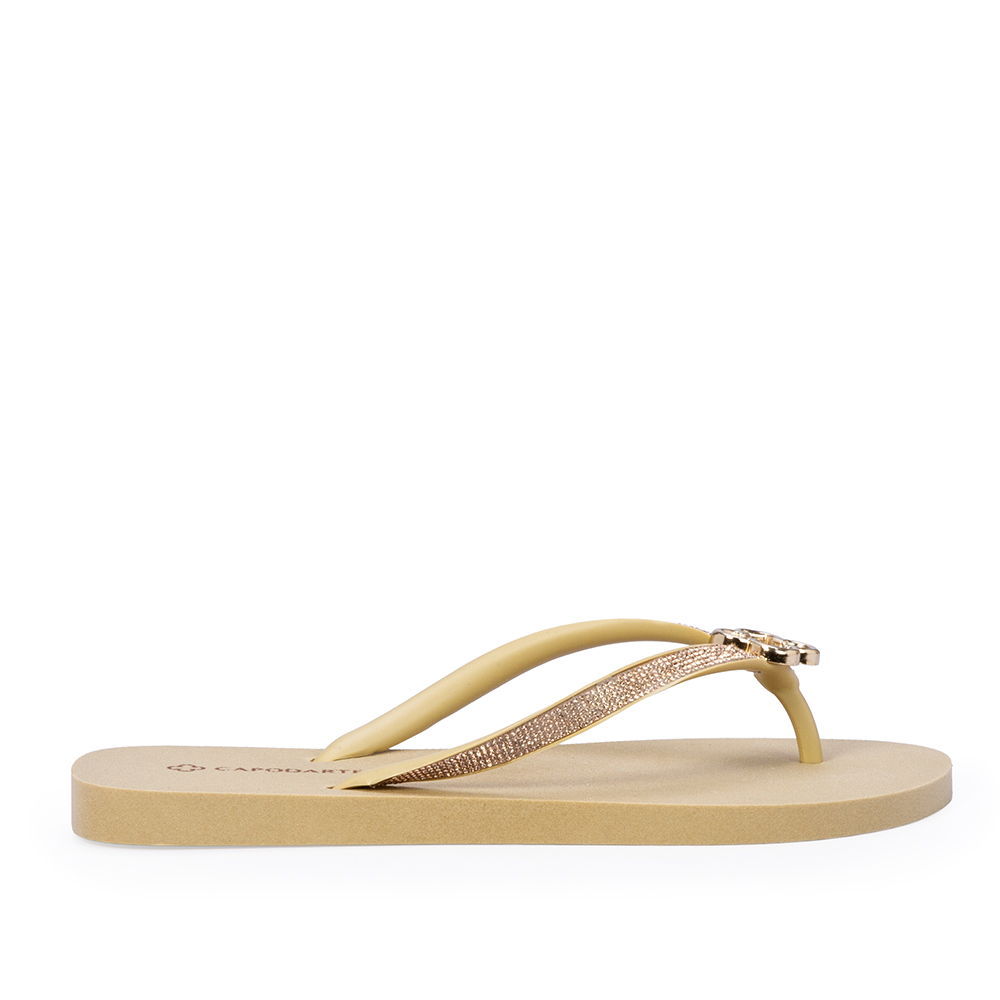 KIT CHINELO DE DEDO DOURADO BRILHOS + N&Eacute;CESSAIRE image number 1