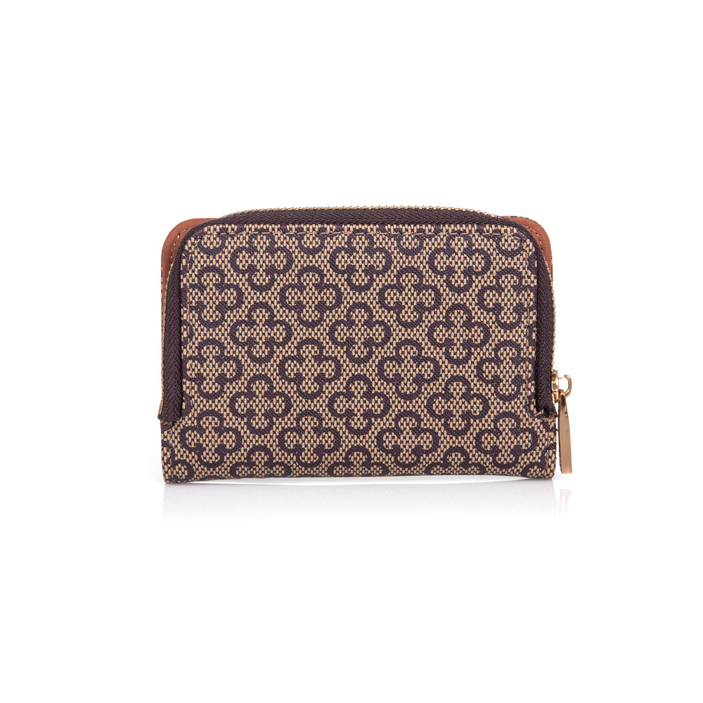 CARTEIRA PEQUENA BEGE MONOGRAMA Z&Iacute;PER image number 3