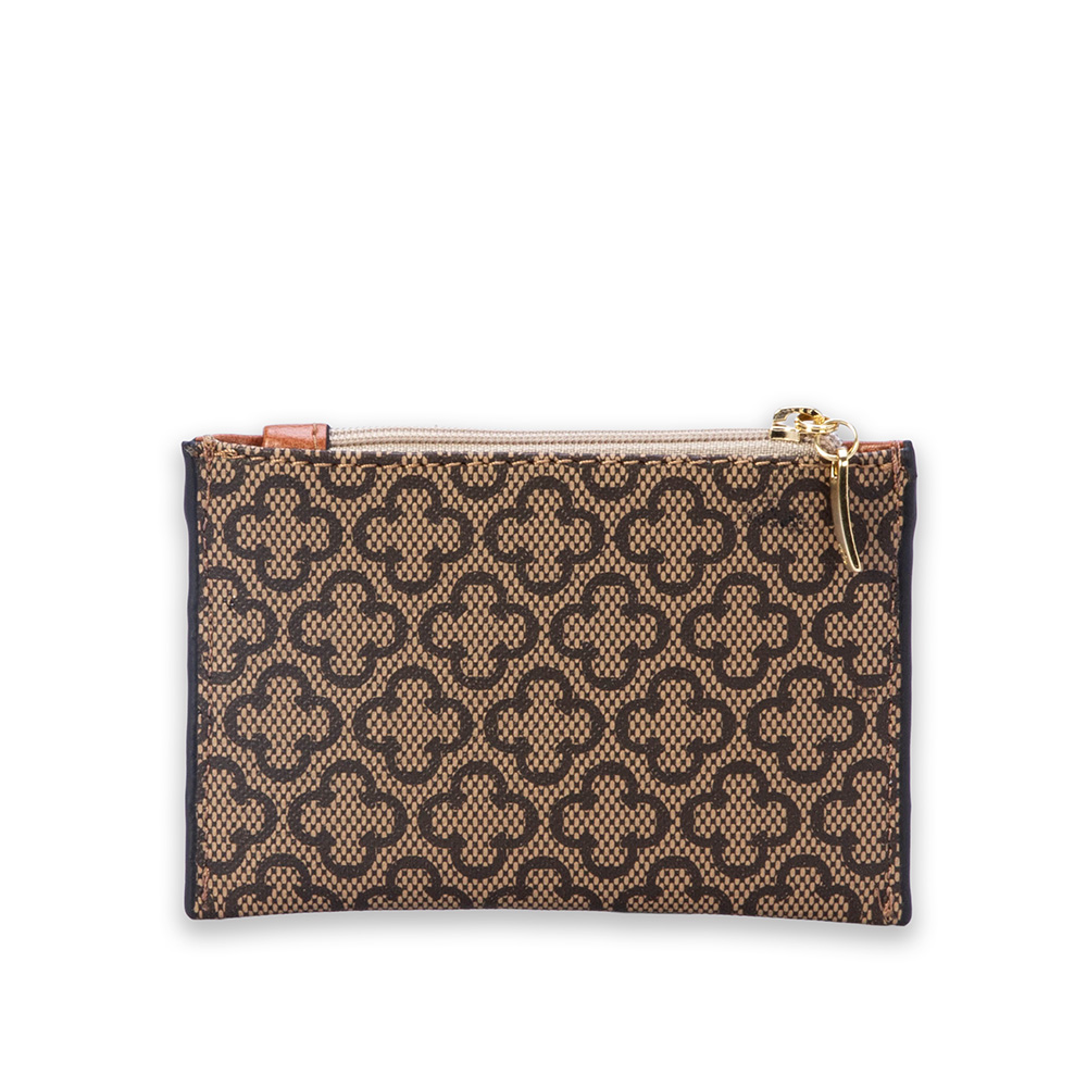 PORTA CART&Atilde;O CARAMELO MONOGRAMA COM Z&Iacute;PER image number 2