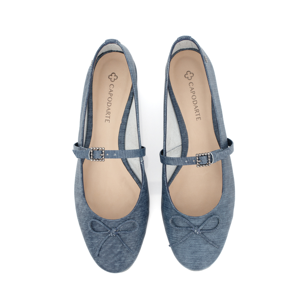 SAPATILHA DENIM COURO MARINHO AZURRO image number 4