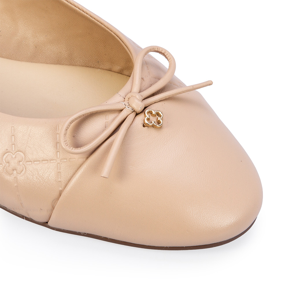 SAPATILHA MONOGRAMA DE COURO NUDE SEDA image number 2