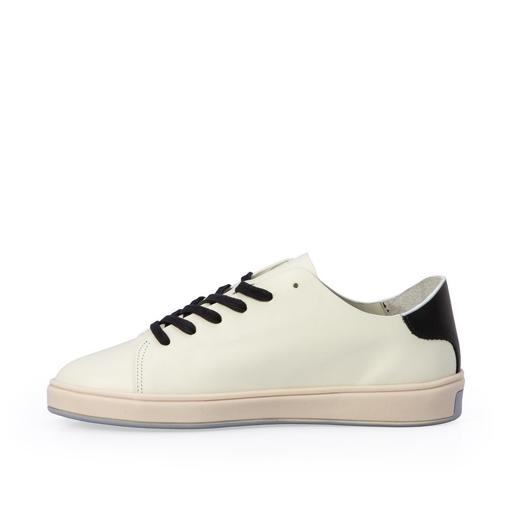 T&Ecirc;NIS CASUAL BEGE DUNA E PRETO DE COURO AMARRA&Ccedil;&Atilde;O FEMININO image number 2