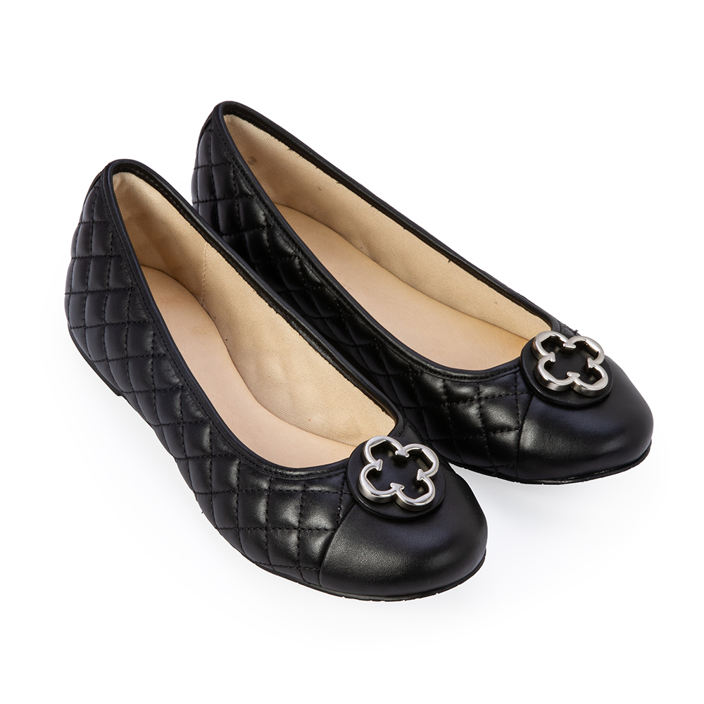 SAPATILHA CATHERINE INFANTIL COURO PRETA image number 1