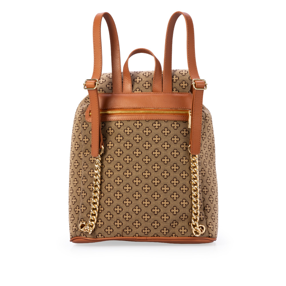 MOCHILA FEMININA CARAMELO MONOGRAMA image number 2