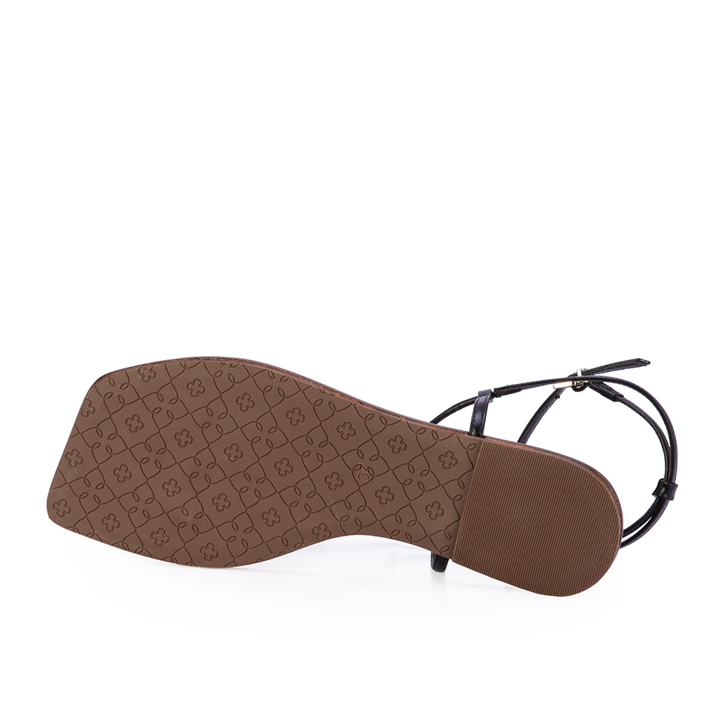 SAND&Aacute;LIA RASTEIRA PRETA DE COURO image number 3