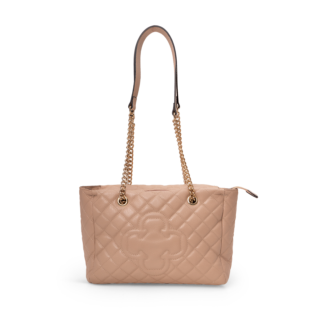 BOLSA NUDE SEDA COURO MATELASS&Ecirc; HOBO image number 0