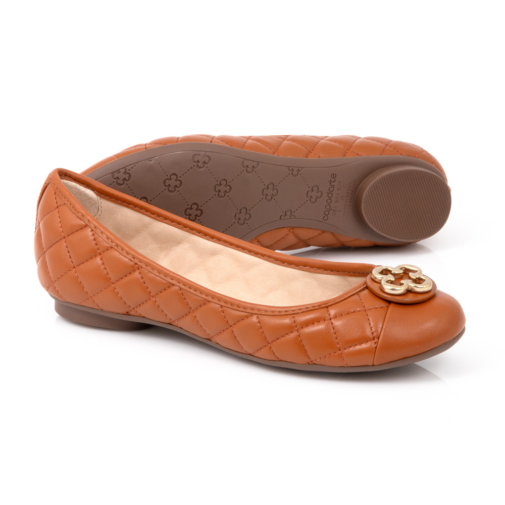 SAPATILHA DE COURO CARAMELO CAMEL CATHERINE image number 3