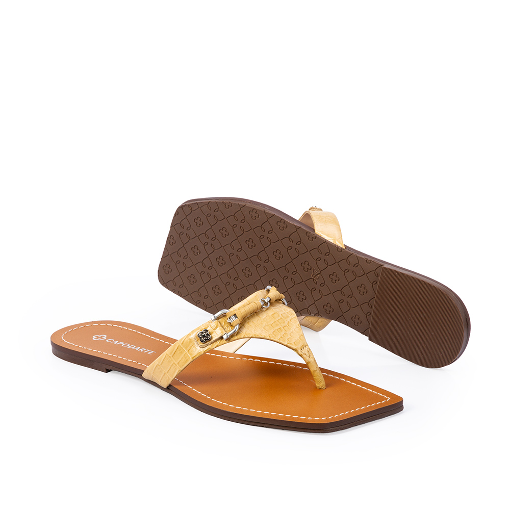 CHINELO RASTEIRO DE COURO BEGE SAVANA image number 3