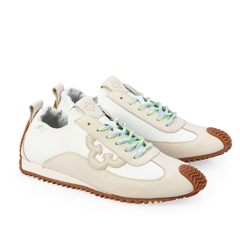 T&Ecirc;NIS FEMININO SNEAKERS COURO BRANCO DUNA AMARRA&Ccedil;&Atilde;O image number 3