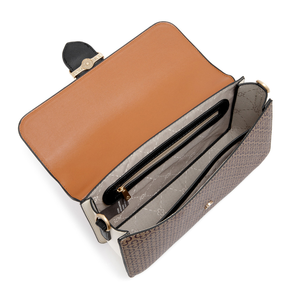 BOLSA PEQUENA TIRACOLO CARAMELO MONOGRAMA image number 4