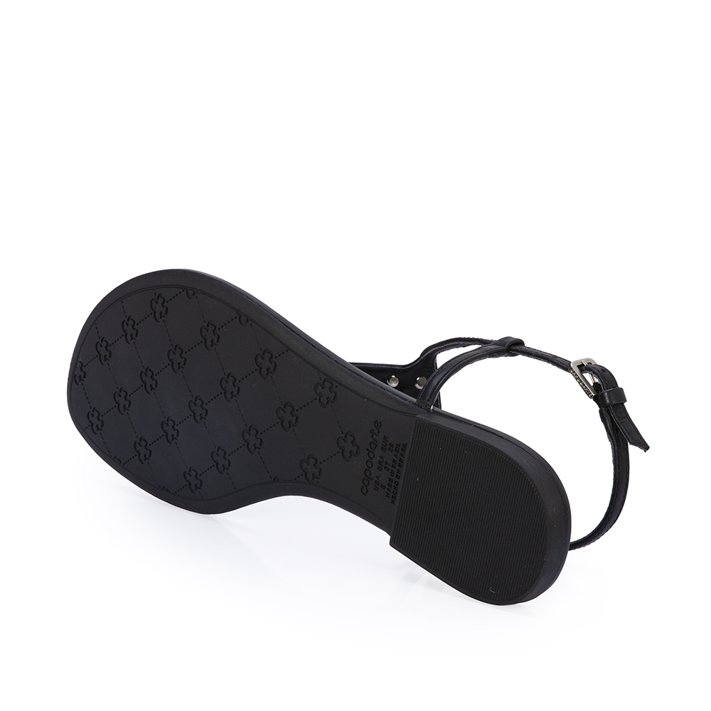 SANDÁLIA RASTEIRA COURO PRETA image number 3