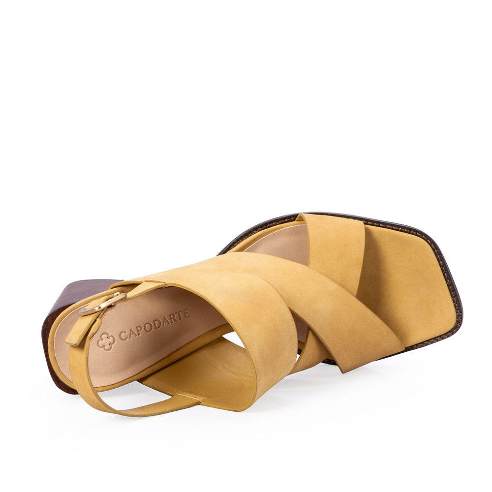 SAND&Aacute;LIA SALTO ALTO BEGE SAVANA COURO NOBUCK image number 4