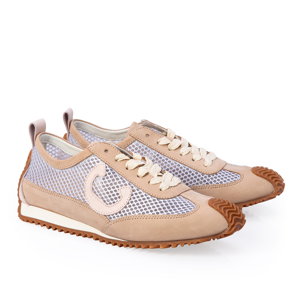 T&Ecirc;NIS FEMININO COURO NOBUCK NUDE SEDA image number 1