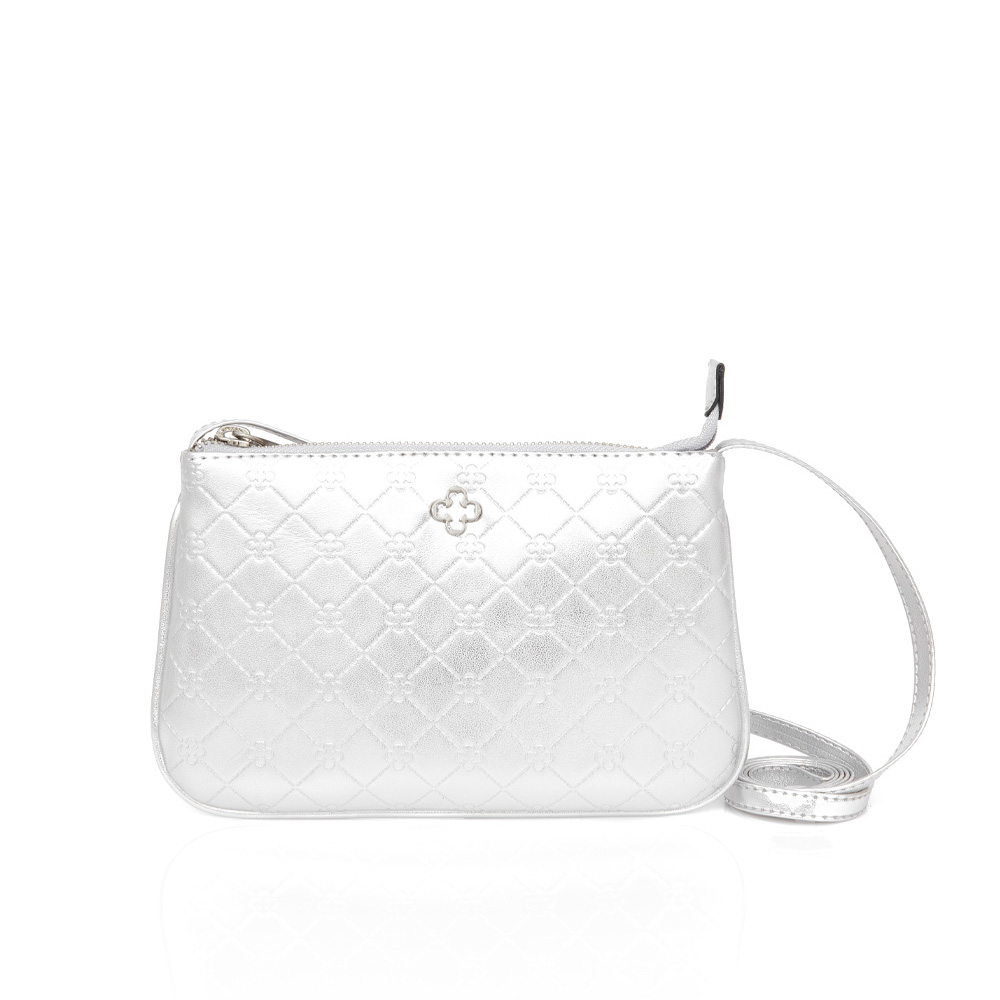 BOLSA TRANSVERSAL PRATA MONOGRAMA PIETRA image number 0